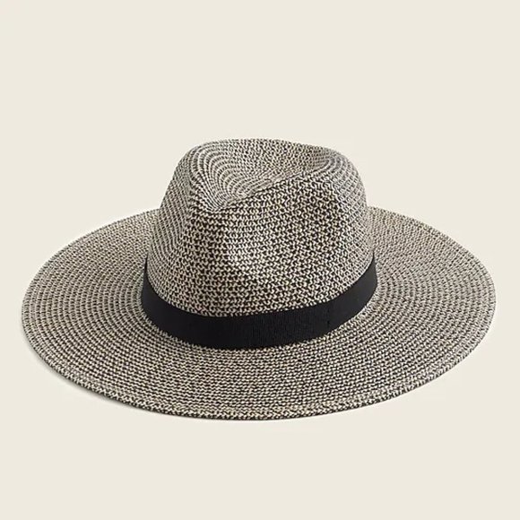 Marled wide brim packable hat